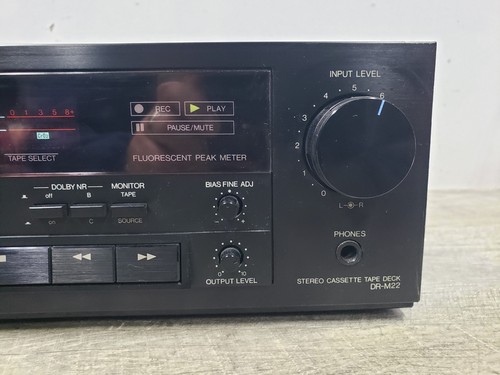 *VER VIDEO* -Funciona-De colección Denon DR-M22 3 cabezales Cassette Tape Deck/Reproductor - Imagen 6 de 15