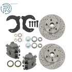 For Mustang II 2 Front Disc Brake Kit with 11" Slotted Rotors + Piston Calipers
