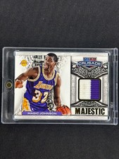 Magic Johnson 2014 Panini Crusade Majestic Game Used Prime Patch /25 Lakers HOF