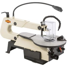 W1872 16" VS Scroll Saw with Foot Switch, LED, Miter Gauge, Rotary Shaft