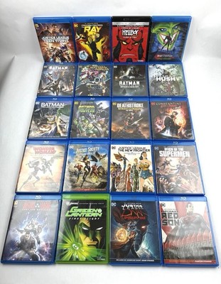 DC & Hellboy Animated Blu-ray/ 4K Lot Of 20 Movies; Batman, Superman, JL & More