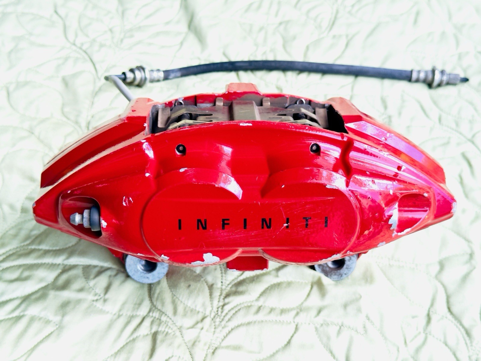 2017-2022 Infiniti Q60 Red Sport AKEBONO 4502 Front Caliper Set Complete! Used