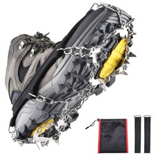 Walk Traction Ice Snow Cleat Treads Grips Crampons Creepers with 19 Spikes