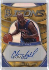 2019 Panini Spectra Icons Gold Prizm 3/10 Chauncey Billups #IA-CBL Auto HOF 7o6