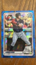 Shea Langeliers 2020 Bowman Chrome Draft Sapphire Edition #BD-183 Athletics
