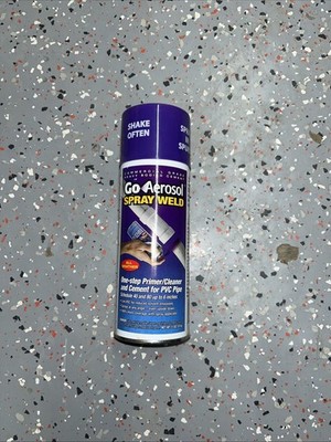 Go Aerosol Spray Weld Commercial Grade Heavy Bodied Cement Primer Cleaner 11 Oz