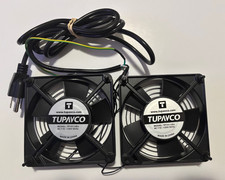 Network Cabinet Fan dual 2pc Kit For Server Rack Cooling Pair Of Roof Rackmoun