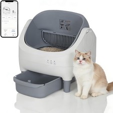 10.5L Self Cleaning Cat Litter Tray Automatic Cat Litter Box with APP Control