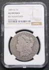 1889-CC MORGAN SILVER DOLLAR. Affordable Graded Key Date RARE Carson City.