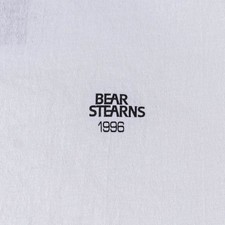 Vintage Bear Stearns Finance T-Shirt XL 1996 Investment Bank Defunct Wall St