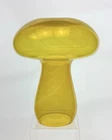 Blenko Handmade Glass 3221L Mushroom in Citrine Signed