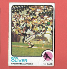 1973 Topps Baseball Card Bob Oliver, 1st Base California Angels VG #289