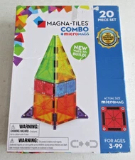 Magna Tiles 20 Piece Set With Box/Packaging Magnetic Building Set