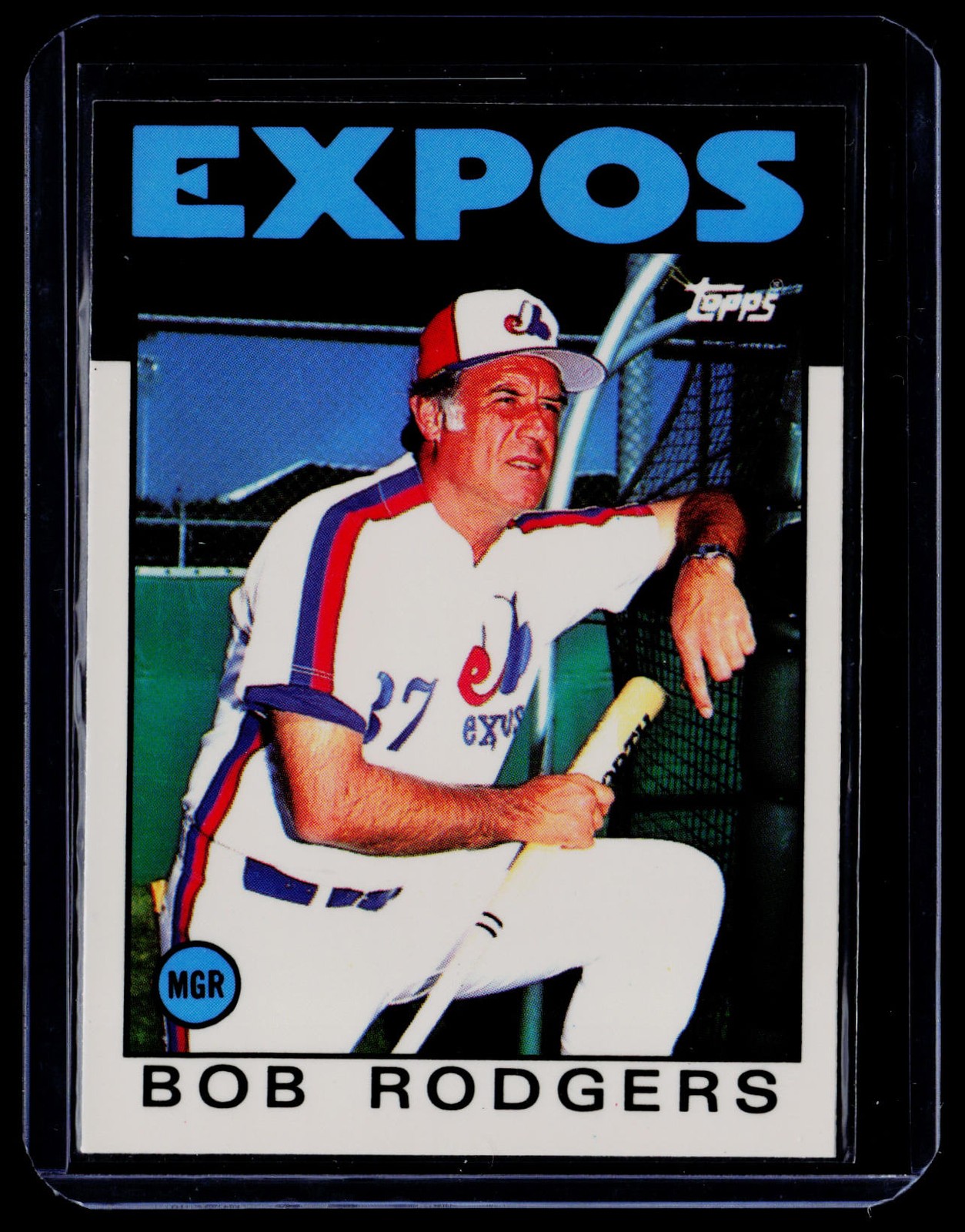 Bob Rodgers 1986 Topps Collector's Edition (Tiffany) #141b