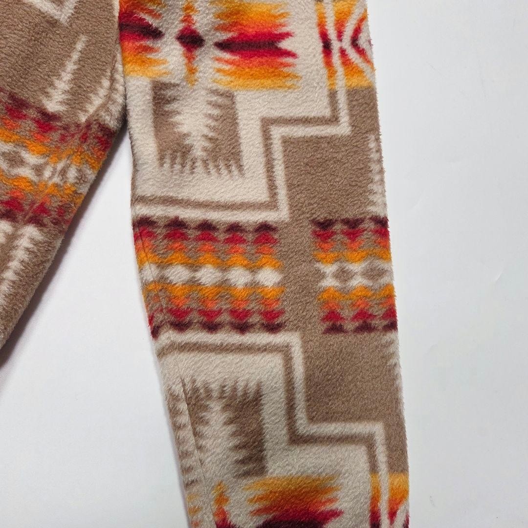 Pendleton Fleece Jacket Native Pattern M Warm Lig… - image 6