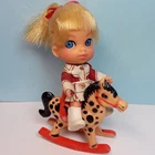 Vintage Mattel Liddle Kiddles CALAMITY JIDDLE Cowgirl Doll, Outfit, Boots, Horse