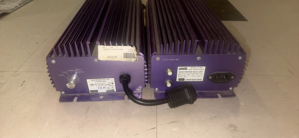 Balastro electrónico regulable Lumatek Professional 1000w 120/240V refrigerado por aire Foto 3 de 3