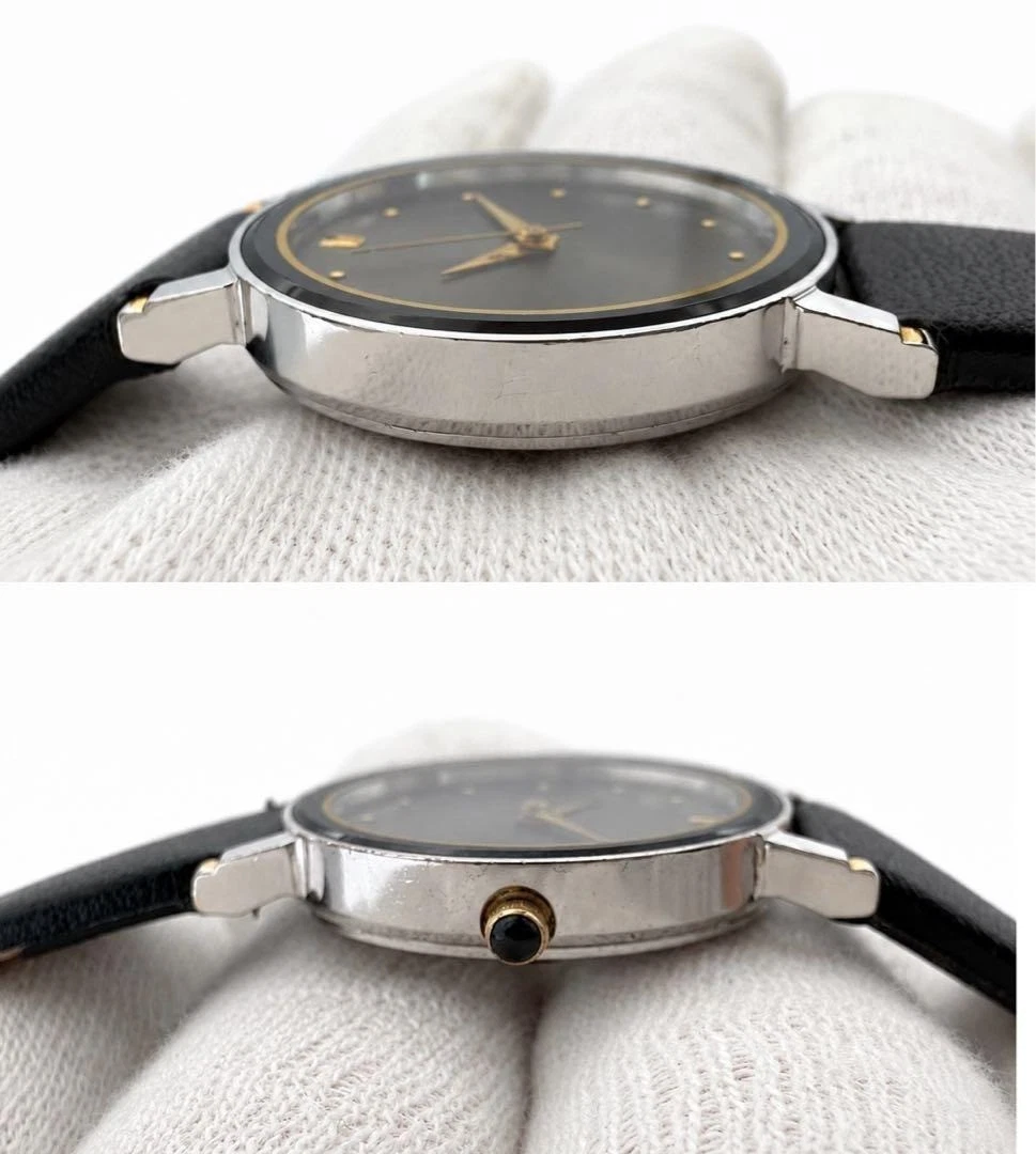 Reloj vintage de cuarzo para dama SEIKO Exceline 7321-0390 esfera gris bicolor