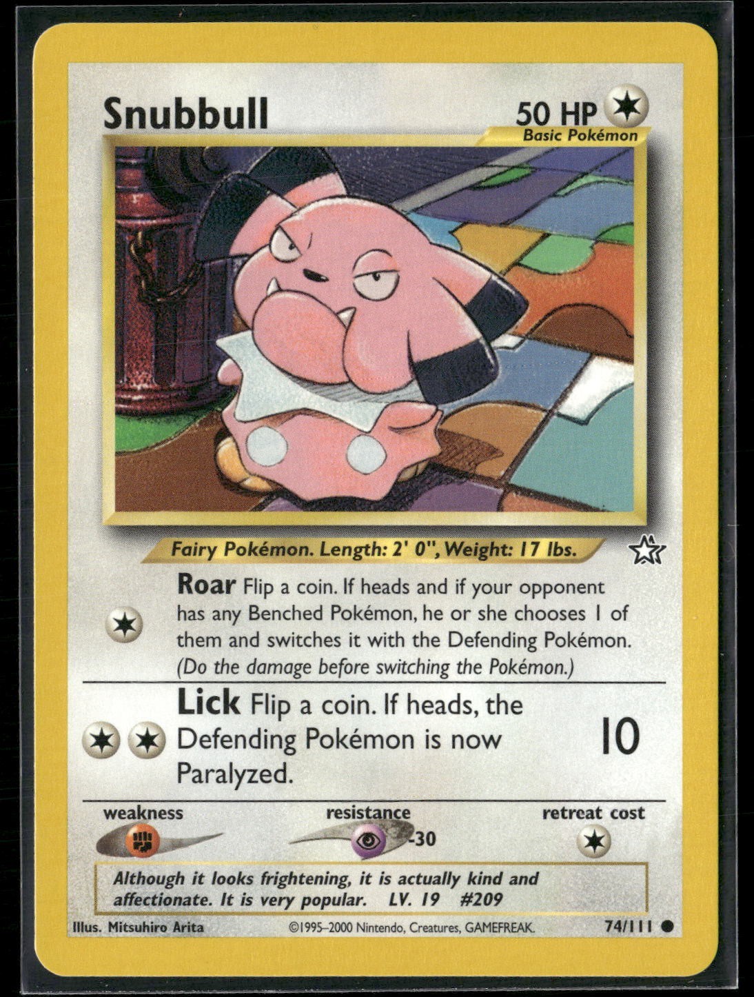 Pokemon - Neo Genesis Snubbull 74/111 LP