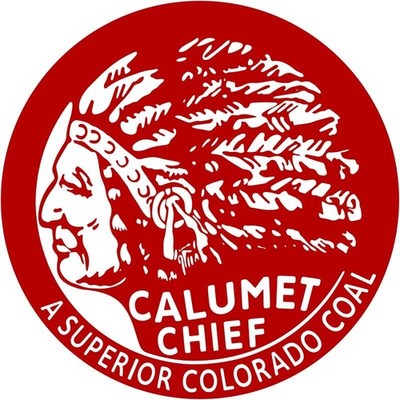 Calumet Chief Superior Colorado Coal New Sign 28'' Dia. Round USA STEEL XL Size