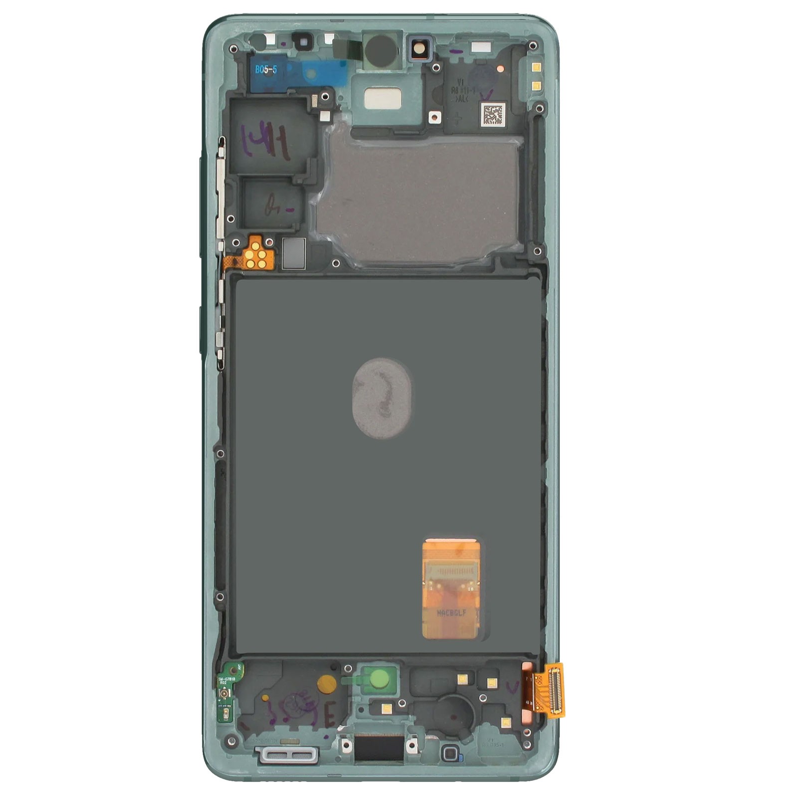 Réparer un écran cassé de Galaxy S20 FE 5G grâce au bloc LCD tactile vert d'origine
