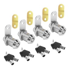 Cam Locks RV Storage Lock Keyed Alike - 7/8" Cylinder Fits Chrome 7/8 Inch 4