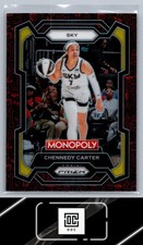 2024 Panini Prizm Monopoly WNBA #52 Chennedy Carter Classic Icons Red Prizm