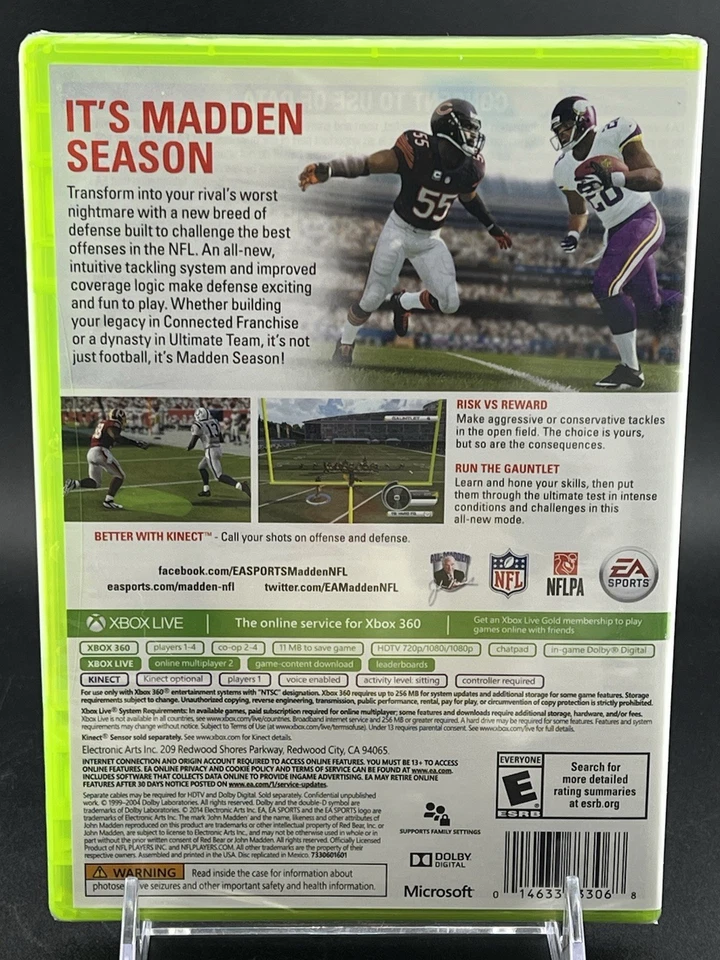 Madden NFL 15 Microsoft Xbox 360 Brand New Factory Sealed - Image 2 of 4
