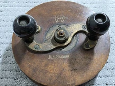 Meisselbach GOOD LUCK Sidewinding 6" Wood & Brass Reel 