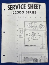 Original Hammond Organ Service Sheet / 122300 Series