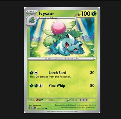 Ivysaur 002/165 Sv: Scarlet & Violet 151 Regular