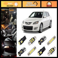 Super Bright White Led Interior Light Kit For Mazda 3 Hatchback 2003-2009 Lice Super Bright White Led Interior Light Kit For Mazda 3 Hatchback 2003-2009 Lice