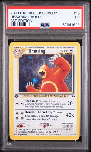 Ursaring (1st Edition) graded PSA 1 for sale on eBay