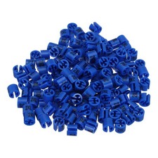 160pcs Clothes Hanger Markers 2XL Size Tags, Fit 3.5mm Rod Garment, Blue