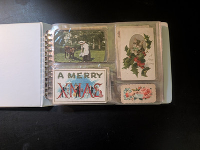 Early 1900s Postcard Collection   plastic sleeved in binder 100+ 