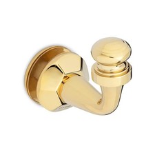 Rondo Single-Sided Wall-Mount Hook - Polished Brass PVD
