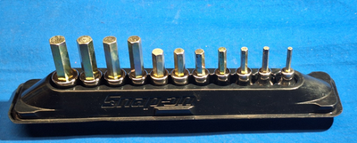 #ad Snap On 211EFAMY 11 pc 3 8quot; Dr Metric Standard Hex Allen Bit Socket Set 4 14 mm $199.90