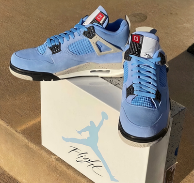 #ad Jordan Air Jordan 4 quot;University Bluequot; Retro Men#x27;s Mid Top Basketball Shoes 7 12 $92.99