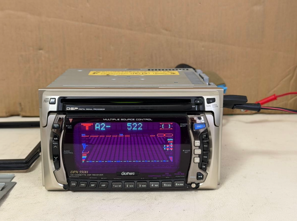 Kenwood DPX-550H 2DIN CD Cassette Car Stereo Spectrum Analyzer