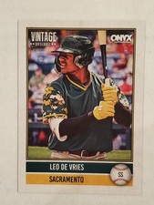 LEO DE VRIES 2026 Onyx Vintage BASE CARD #OVLEDE Athletics