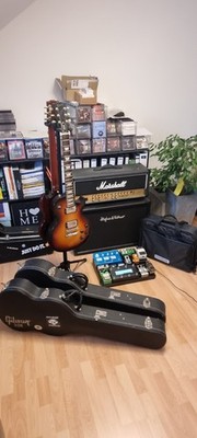 E-Gitarre Komplettset (Gibson SG / Les Paul, Marshall JCM 2000, Tubescreamer...)
