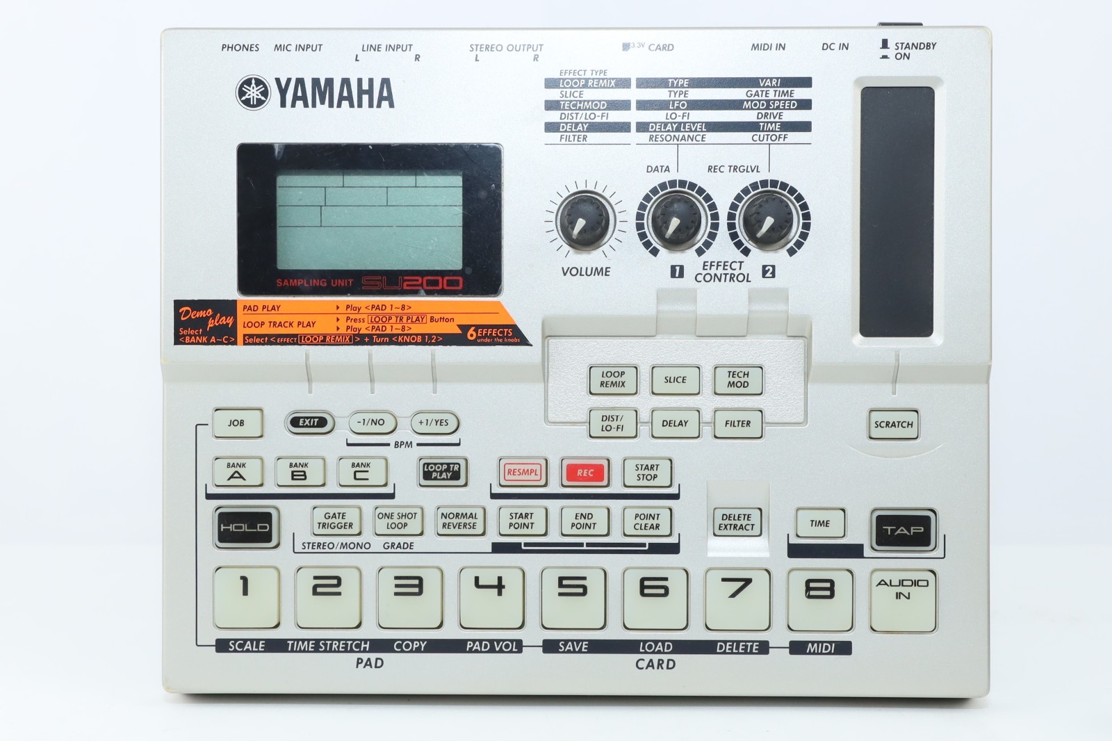 Yamaha SU200 Sampler sampling Unit W/carrybag,Adapter,Smart Media 32MB From JP