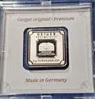 A 5 Gram .999 Silver Bar - Geiger Edelmetalle Sealed In Assay