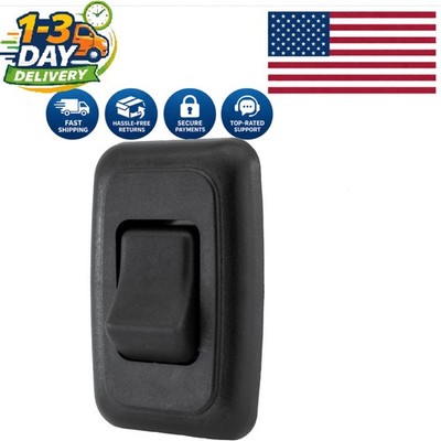 Sleek Black On-Off Switch with Bezel - 16A, Perfect for Campers & Trailers