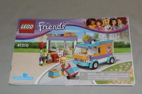 LEGO Friends Heartlake Birthday Gift Delivery Van Figure Manual Clean 41310