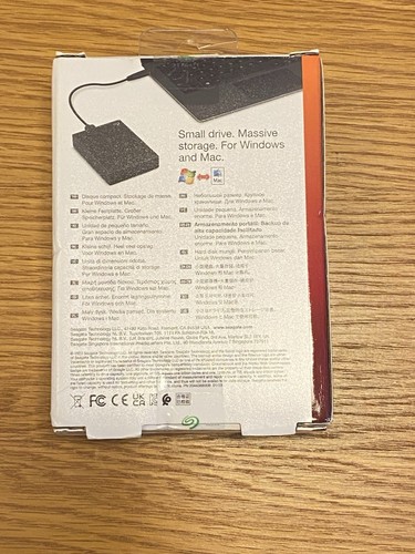 Seagate STHP4000400 4TB External 2.5in. Hard Drive - Black Factory Sealed, NEW - Afbeelding 2 van 11