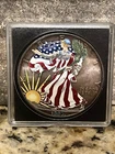 Toned!!! American Eagle 1990 1 oz 0.999 Fine Silver Colorized Coin