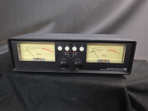 Douk Audio Little Bear VU2 Analog VU Meter Audio Splitter Switch Box *read