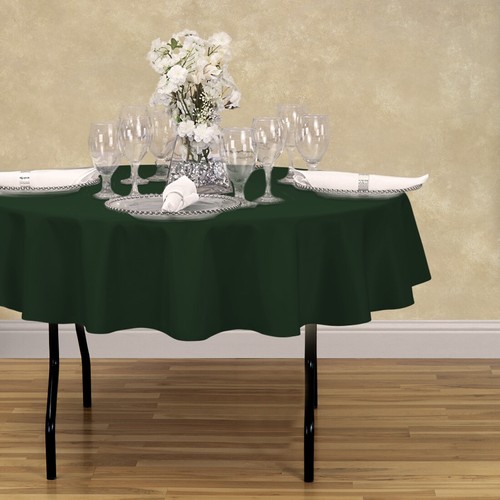 LinenTablecloth 70 in. Round Polyester Tablecloths, 30 Colors! Event & Wedding - Picture 48 of 73