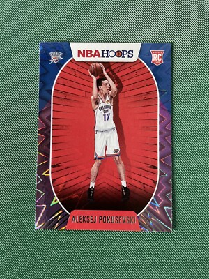 2020-21 Panini NBA Hoops Purple Explosion Aleksej Pokusevski #219 Rookie RC